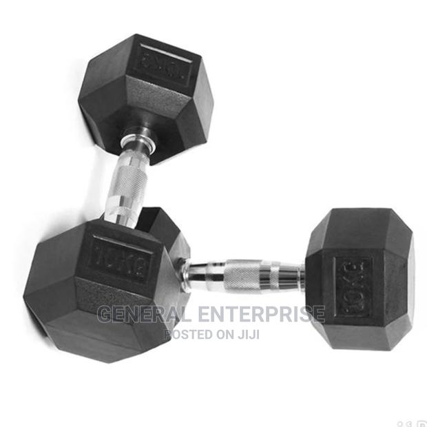 10 Kgs Hexagon Dumbbell.