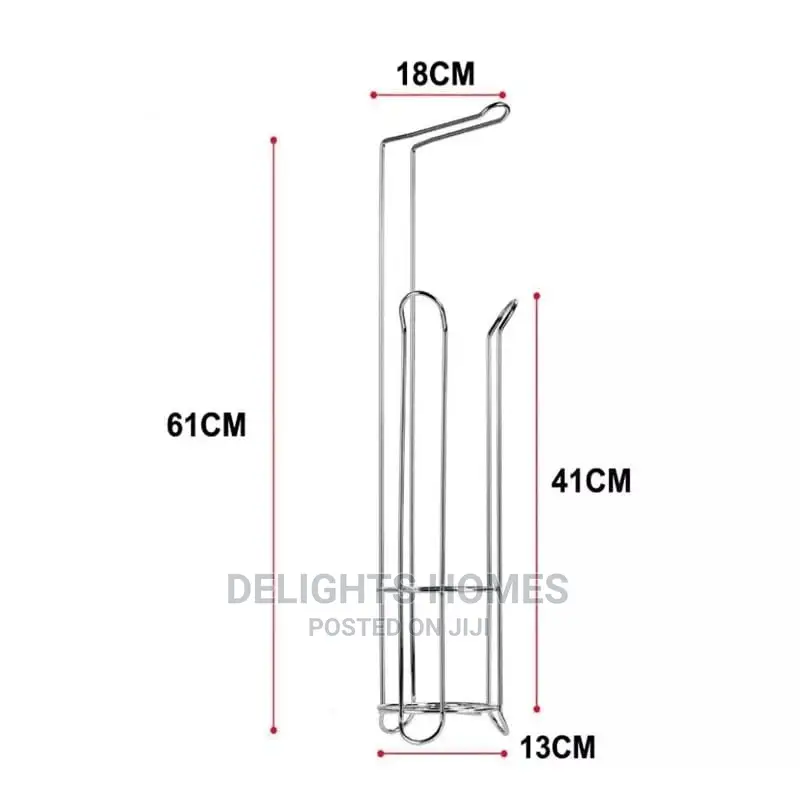 Metallic Standing Tissue Holder