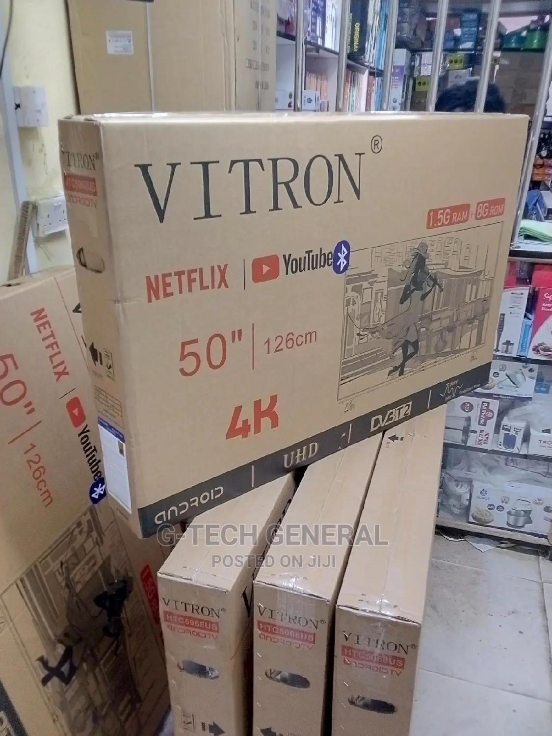 Frameless 50 Inches Smart Android Digital Tv.