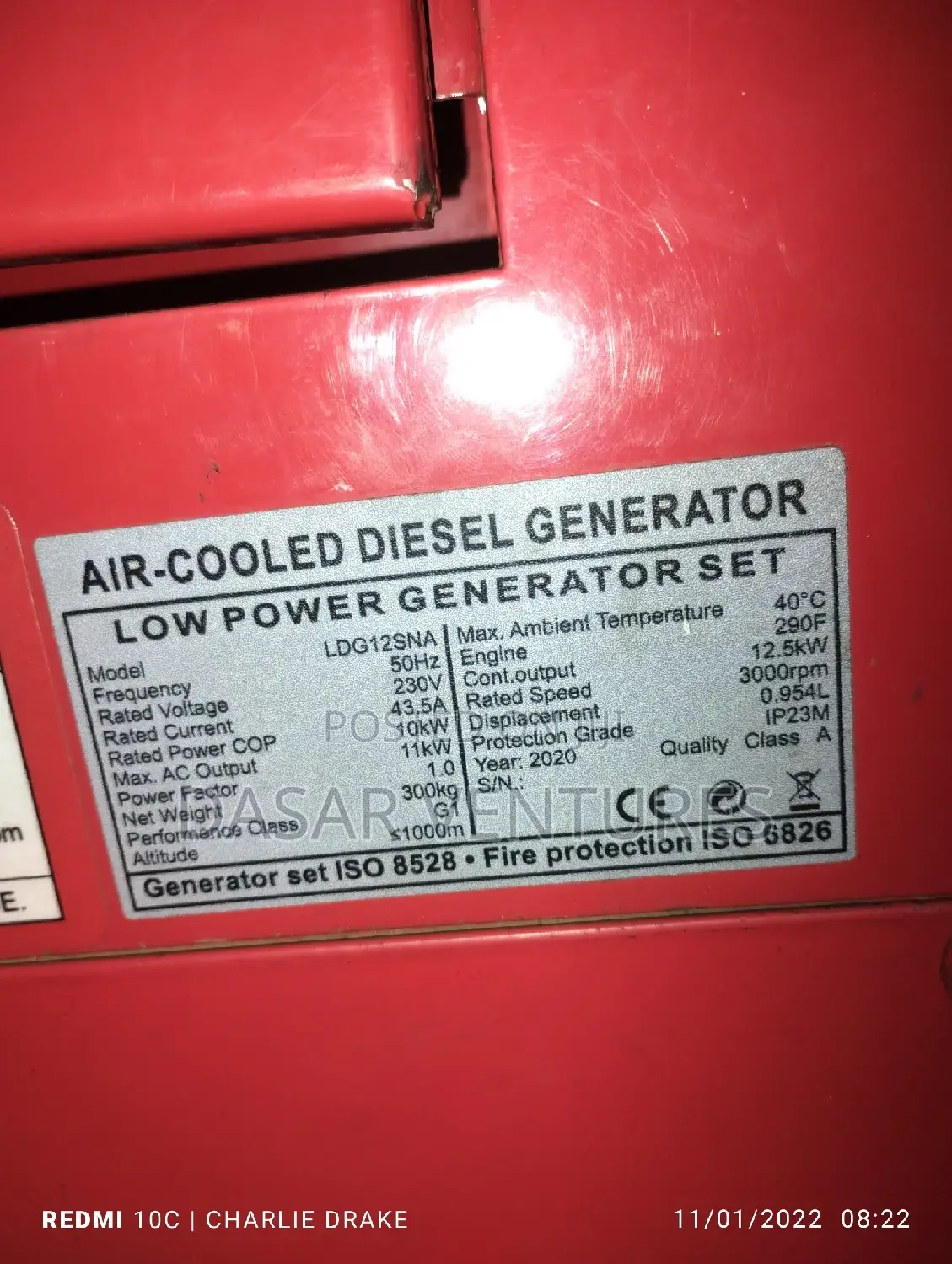 Aico Generator 10kva for Hire