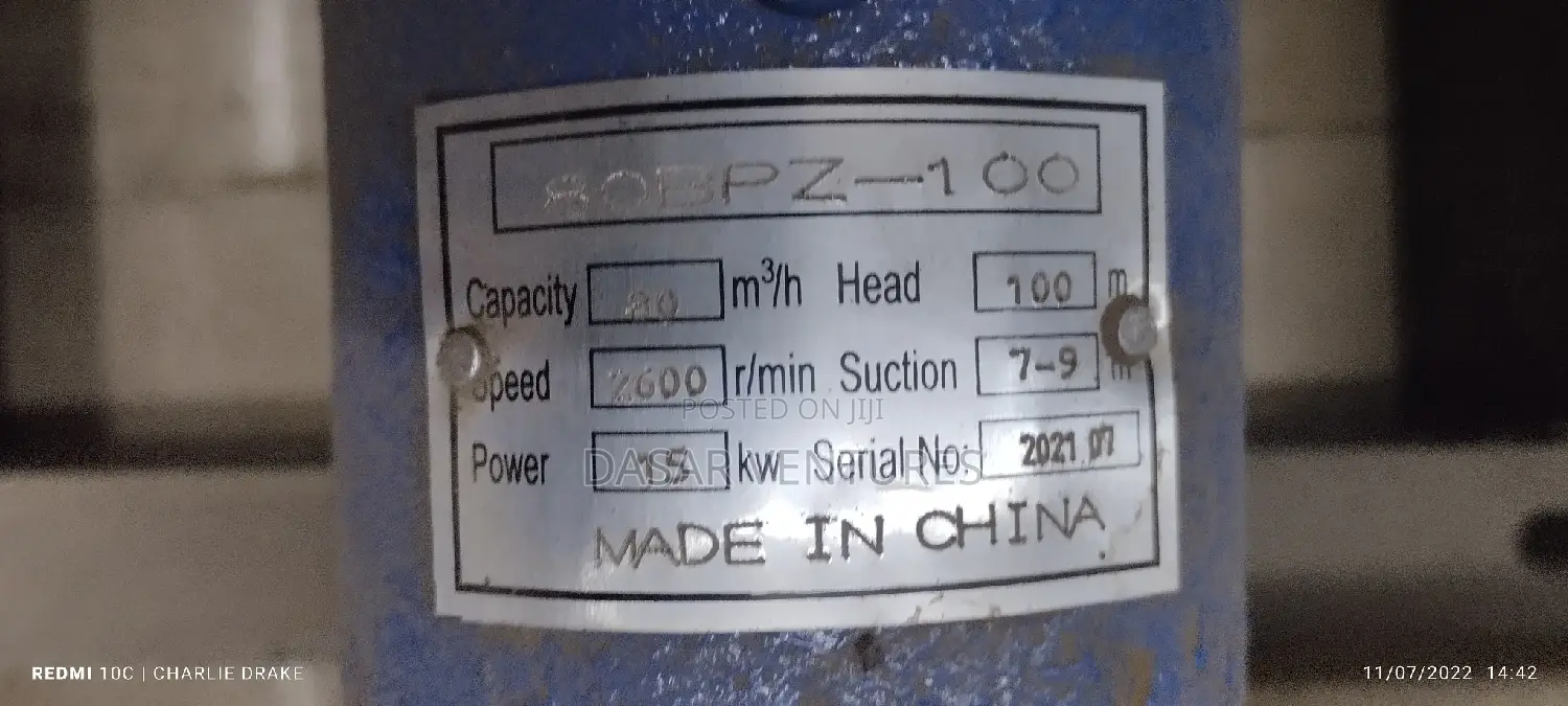 Water Pump Jd 22hp With 100m Pump