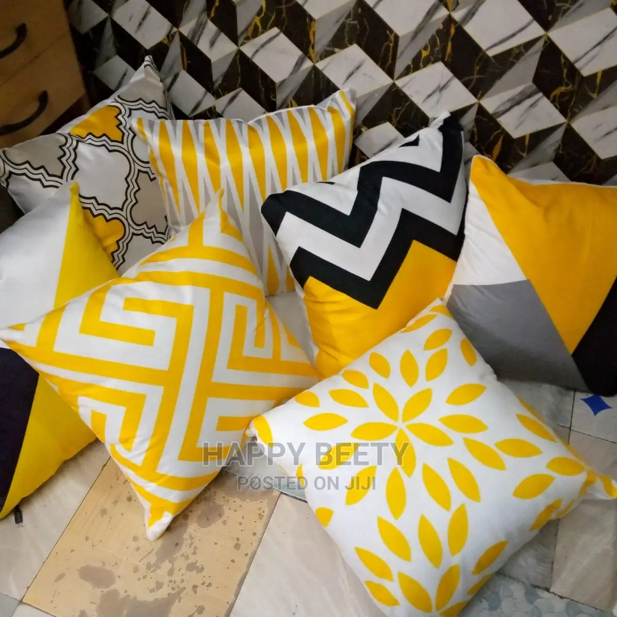 Mustard Themed Throw Pillows