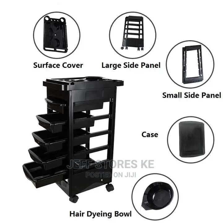 Mobile Plastic Salon Trolley