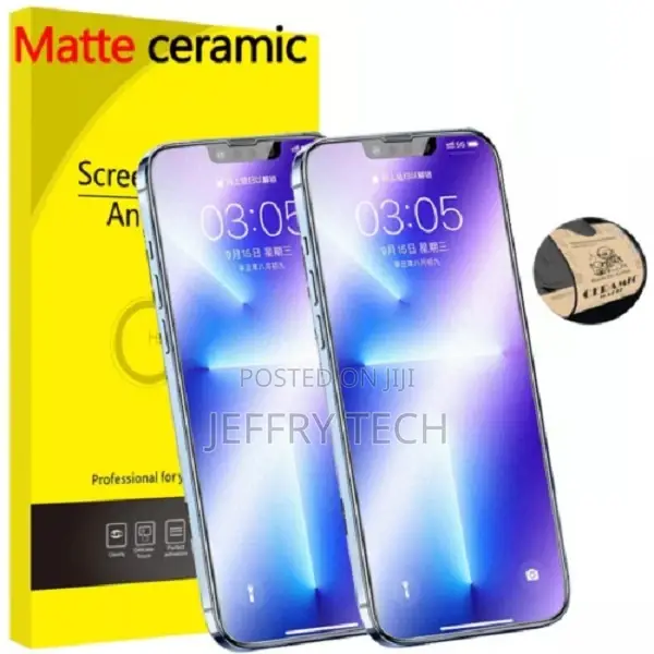 Matte Ceramic Full Cover Screen Protector for iPhone 13 12