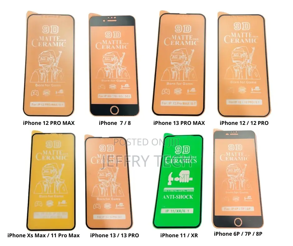 iPhone 7 8 X XR 11 12 13 Full Coverage Ceramic Film Full Glu