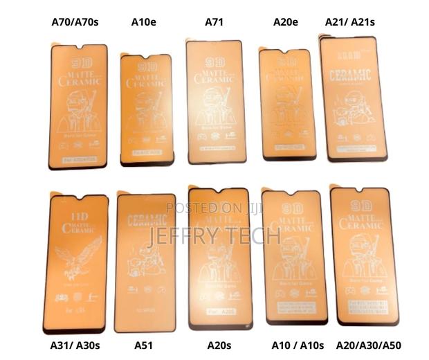 Samsung A10 A20 A30 A50 Coverage Ceramic Matte Film Full Glu - main view
