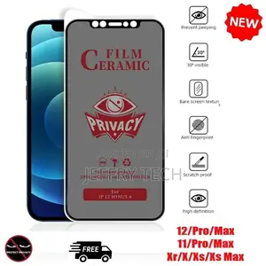 iPhone 12/11/X/Xr Pro Max Privacy Anti-Spy TPUC Screen Prot
