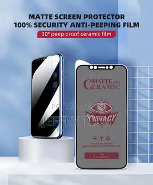 iPhone 12/11/X/Xr Pro Max Privacy Anti-Spy TPUC Screen Prot
