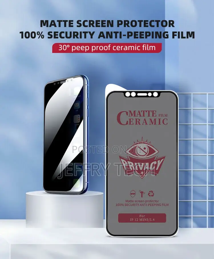 iPhone 12/11/X/Xr Pro Max Privacy Anti-Spy TPUC Screen Prot