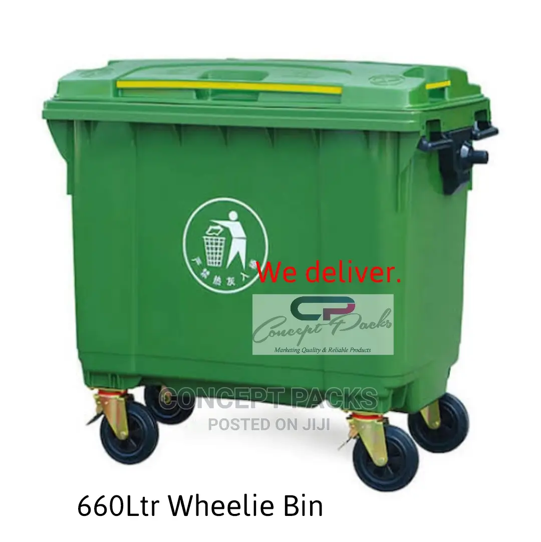 660 Litre Large Garbage Bin With Wheels.