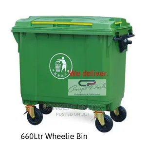 660 Litre Large Garbage Bin With Wheels.
