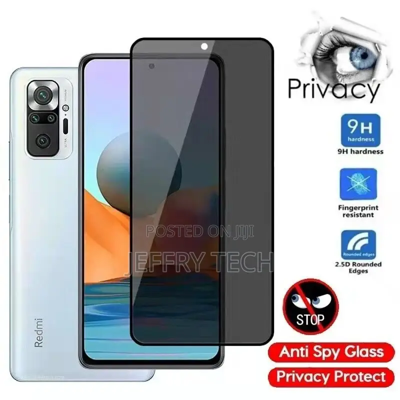 Redmi 8 8A 9 9A 9C 9T 10 Anti Spy Tempered Xiaomi Privacy Sc