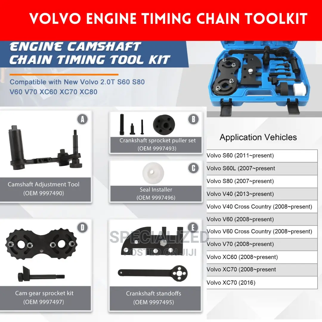 Volvo Engine Timing Chain Installation Toolkit