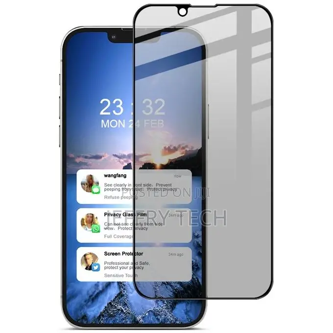 Anti-Spy Tempered Glass Protective Film for iPhone 13 Mini