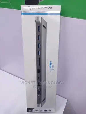 11 in 1 Type C USB Dock Station With Hdmi,Vga,Audio,Usb 3.0