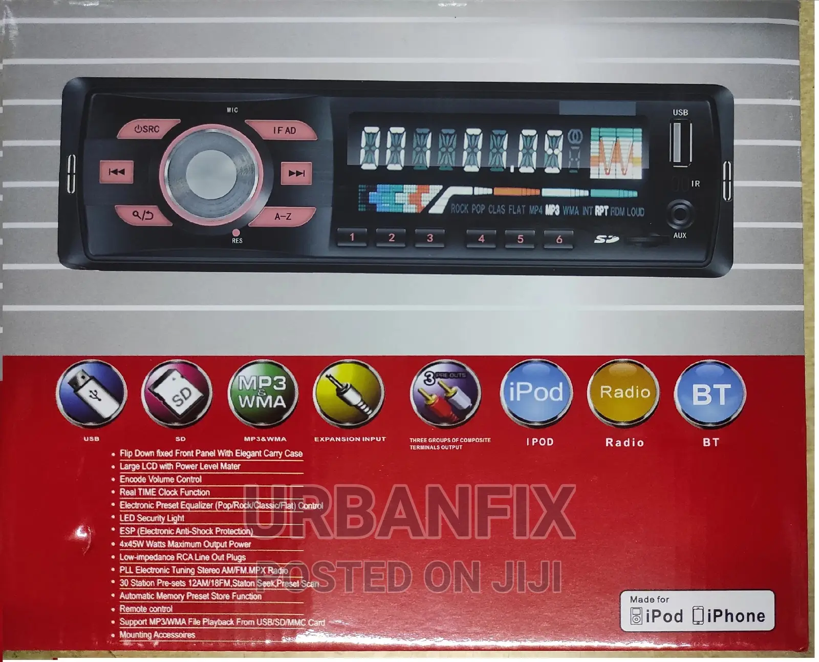 Bluetooth Radio With Bluetooth, FM, USB and Mem Card Slot