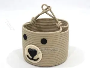 Cotton Rope Baskets Decorative Toys Throws Laundrybasket