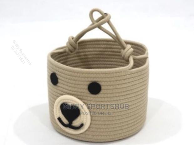 Cotton Rope Baskets Decorative Toys Throws Laundrybasket - thumbnail 3