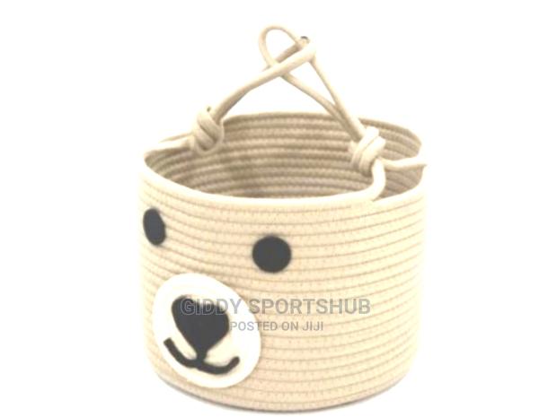 Cotton Rope Baskets Decorative Toys Throws Laundrybasket - thumbnail 4