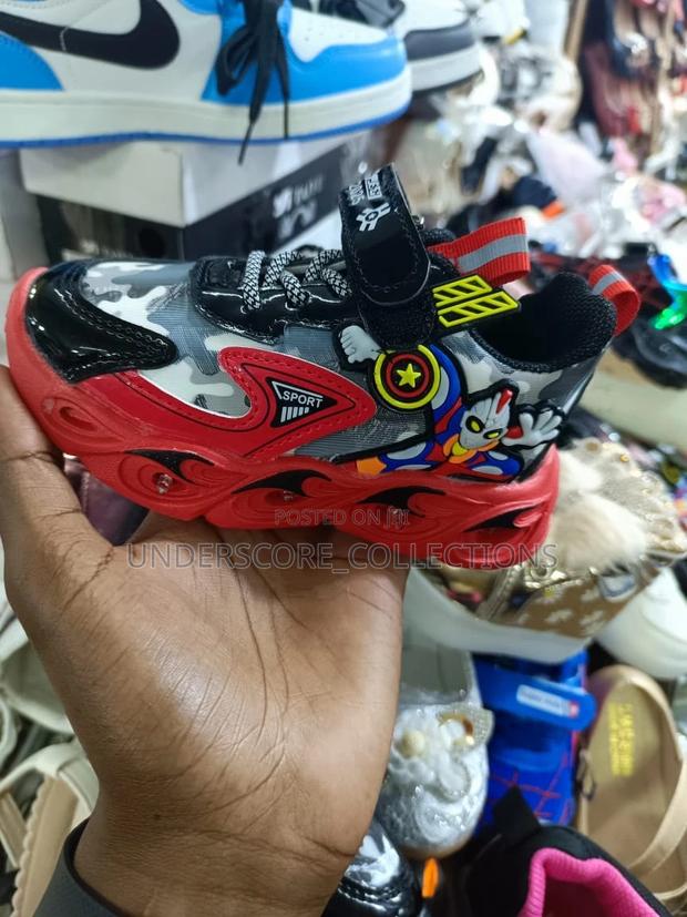 Kids Spiderman Shoes With Lights - main view