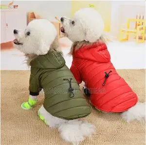 Cold Weather Furry Hooded Dog Jacket
