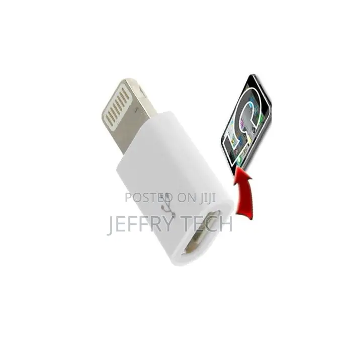 Mini Small 8 Pin Male to Micro USB Female Adapter, for Iphon