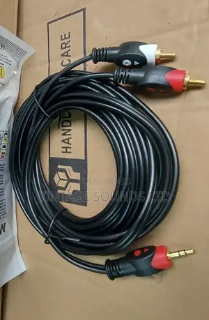 3.5mm to 2-Male RCA Adapter Audio Stereo Cable - 1.5m