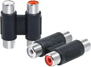 RCA Female to Female Coupler, 2 Pack Dual Female RCA Adapter