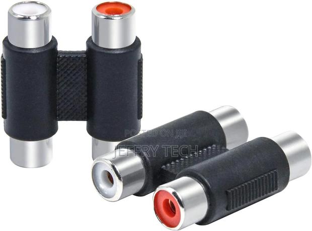RCA Female to Female Coupler, 2 Pack Dual Female RCA Adapter