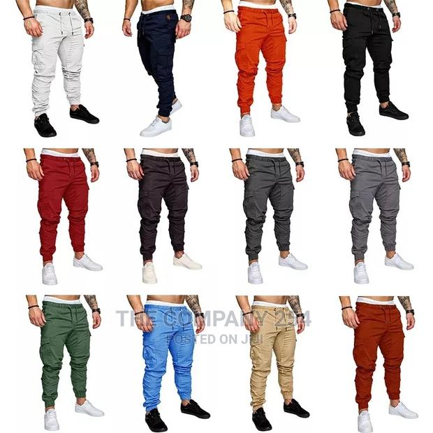 Quality Canvas Unisex Assorted Designer Cargo Pants - main view