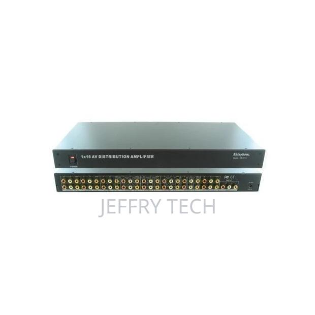 12 Way 1 in 12 Out 3 RCA Video Audio AV Amplifier Splitter D