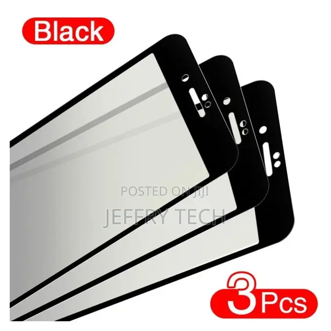 3PCS Full Cover Protective Glass on for iPhone 7 8 6 X XR Te