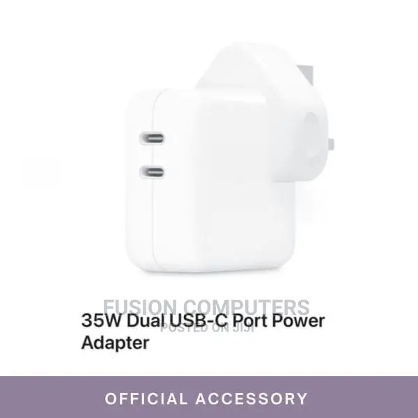 Apple 35W Dual USB-C Port Compact Power Adapter Original