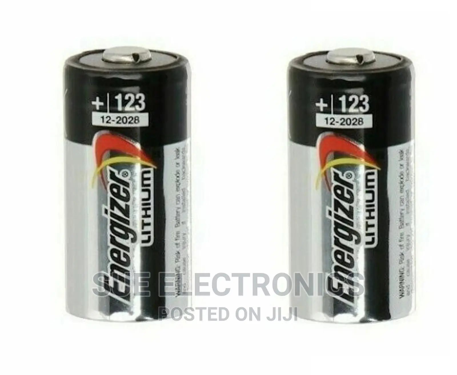 2x Energizer Cr123 Non Rechargeable