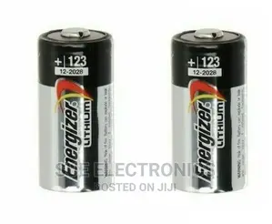 2x Energizer Cr123 Non Rechargeable