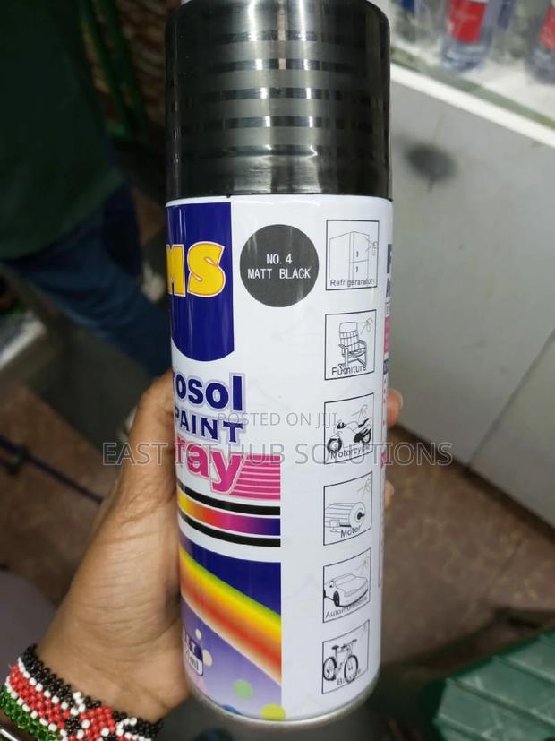 Matte Black Spray Paints - main view