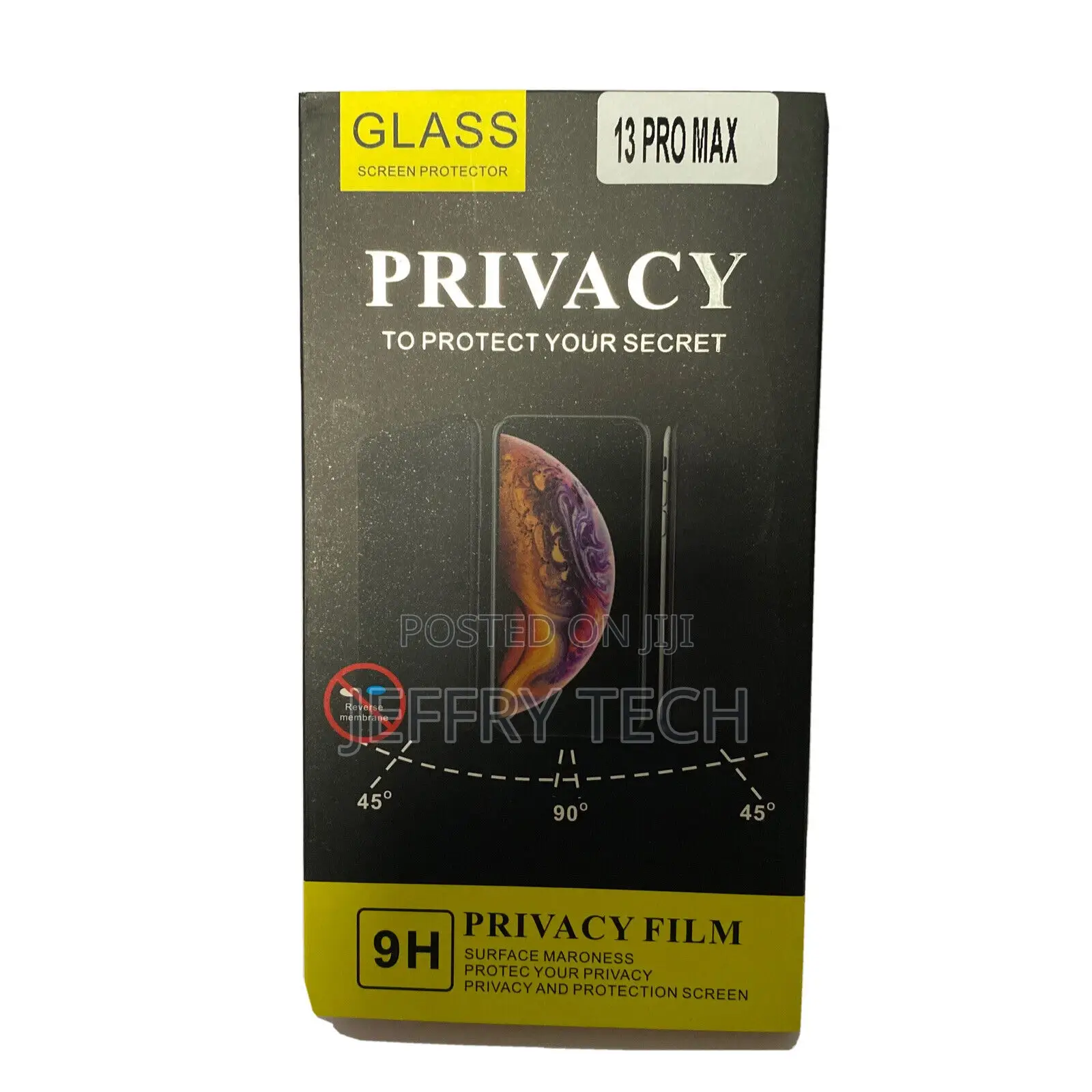 Privacy Anti-Spy Tempered Glass for iPhone 13 Pro Max Screen