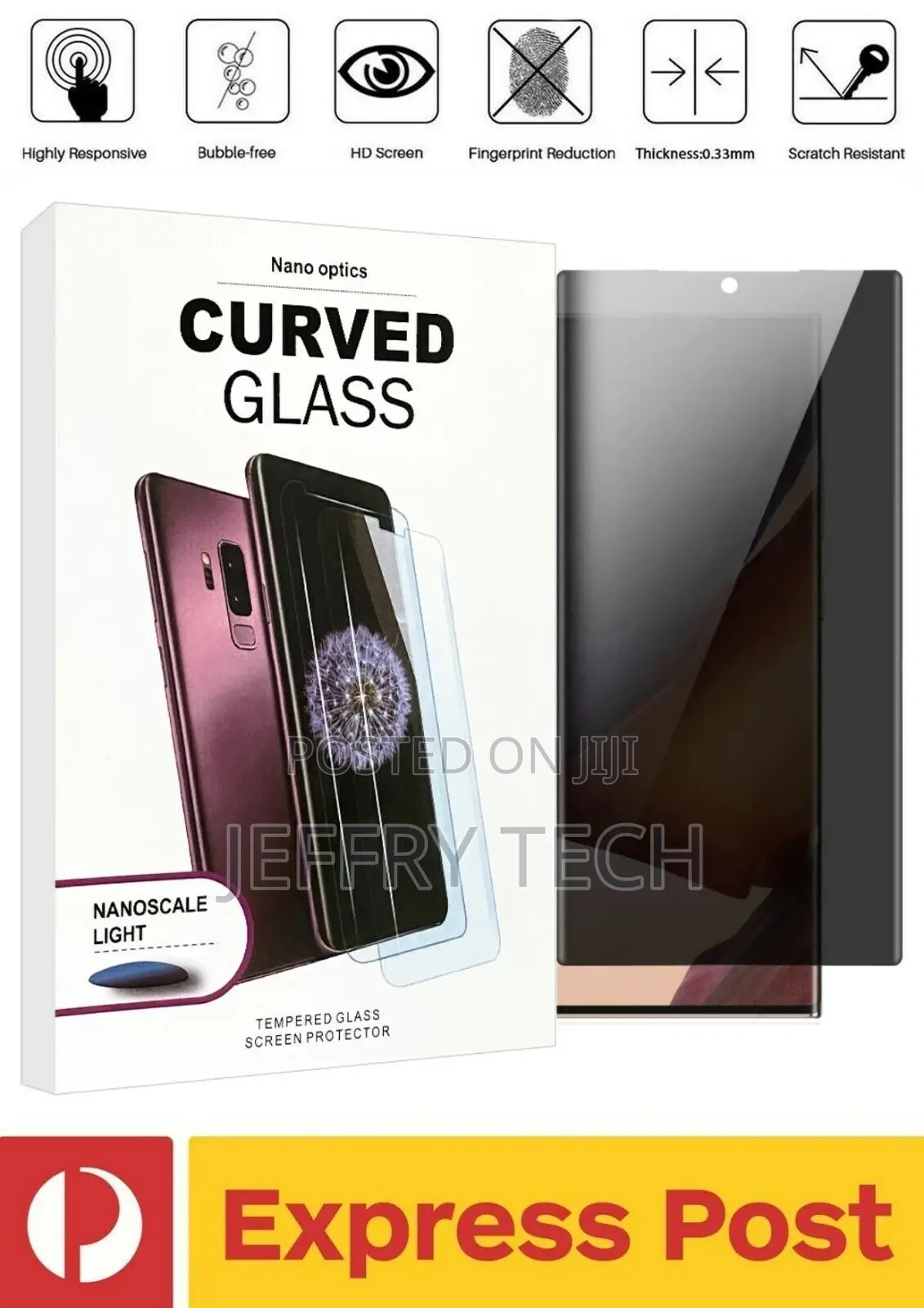Samsung Note 20 ULTRA Privacy Tempered Glass Screen Protecto