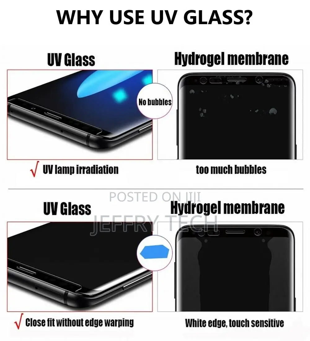 Samsung Galaxy S9+ (Plus) UV Glue Tempered Glass Screen Prot