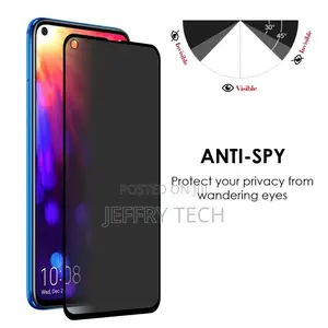 Huawei Nova 5T Anti-Spy / Privacy Premium Tempered Glass Scr