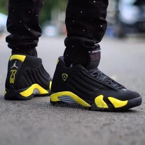 Jordan Thunder Black Toe Retro Gym Red Toro 14 Sneakers - thumbnail 2