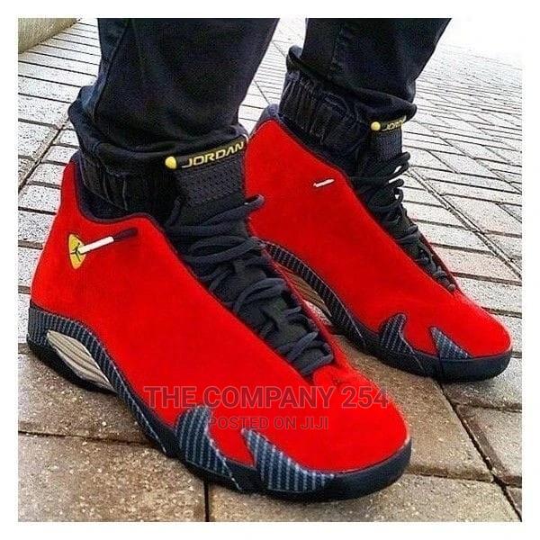 Jordan Thunder Black Toe Retro Gym Red Toro 14 Sneakers - thumbnail 3