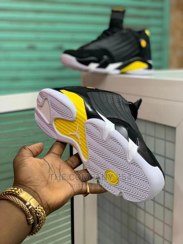 Jordan Thunder Black Toe Retro Gym Red Toro 14 Sneakers - thumbnail 4