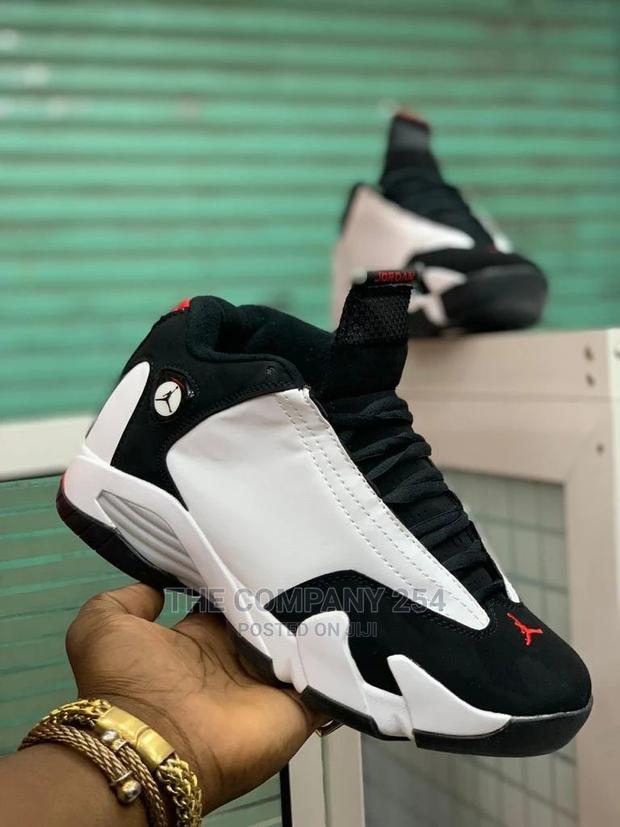 Jordan Thunder Black Toe Retro Gym Red Toro 14 Sneakers - thumbnail 8