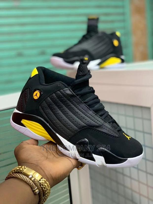 Jordan Thunder Black Toe Retro Gym Red Toro 14 Sneakers - thumbnail 9