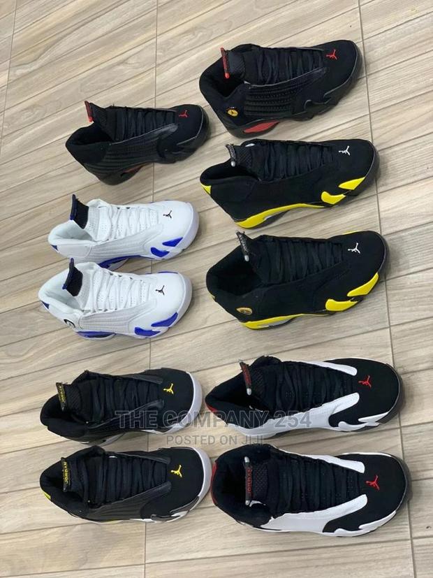 Jordan Thunder Black Toe Retro Gym Red Toro 14 Sneakers - thumbnail 10