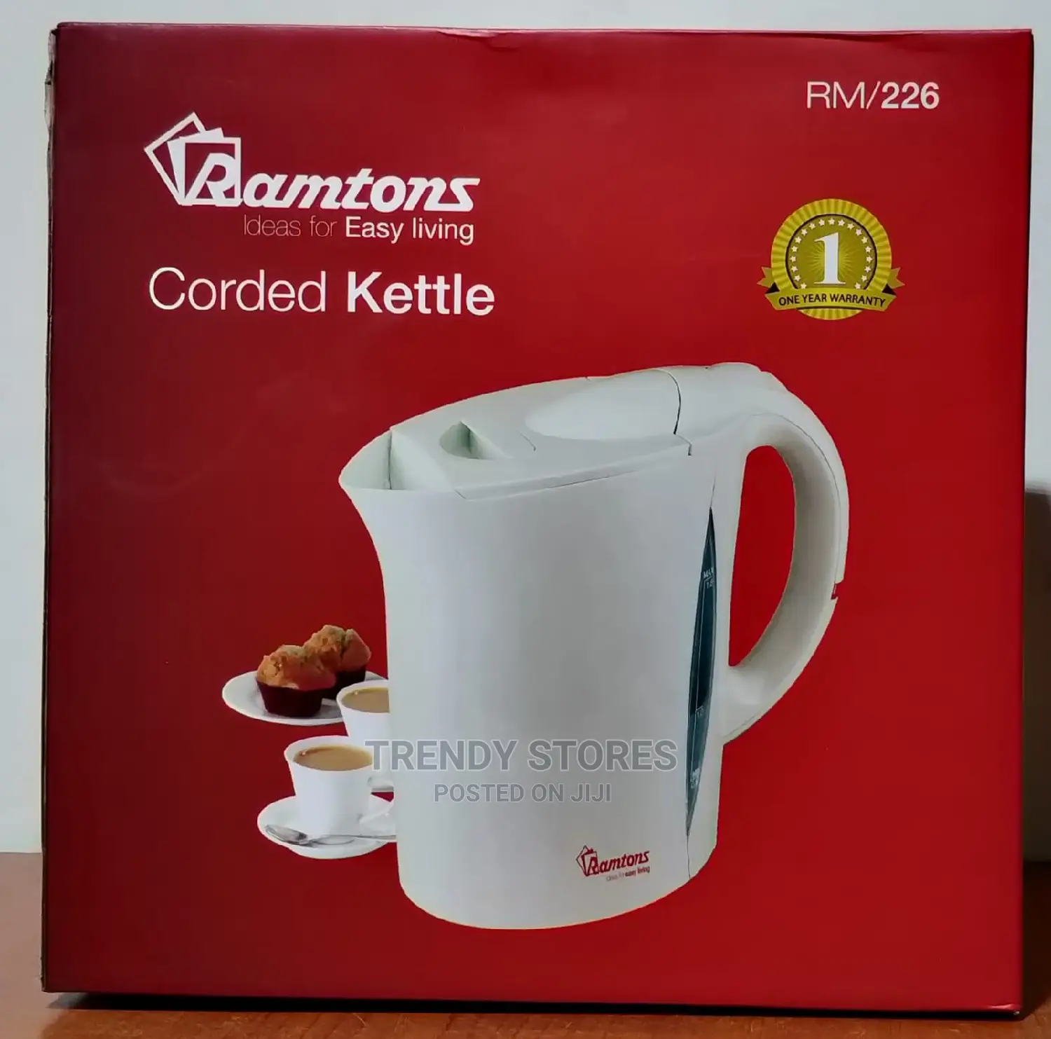 RM226 Romtons Corded Kettle1.8L