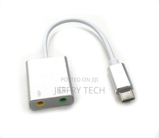 USB Type-C Sound Card to 3.5mm Audio Headphone Jack Adapter - thumbnail 3