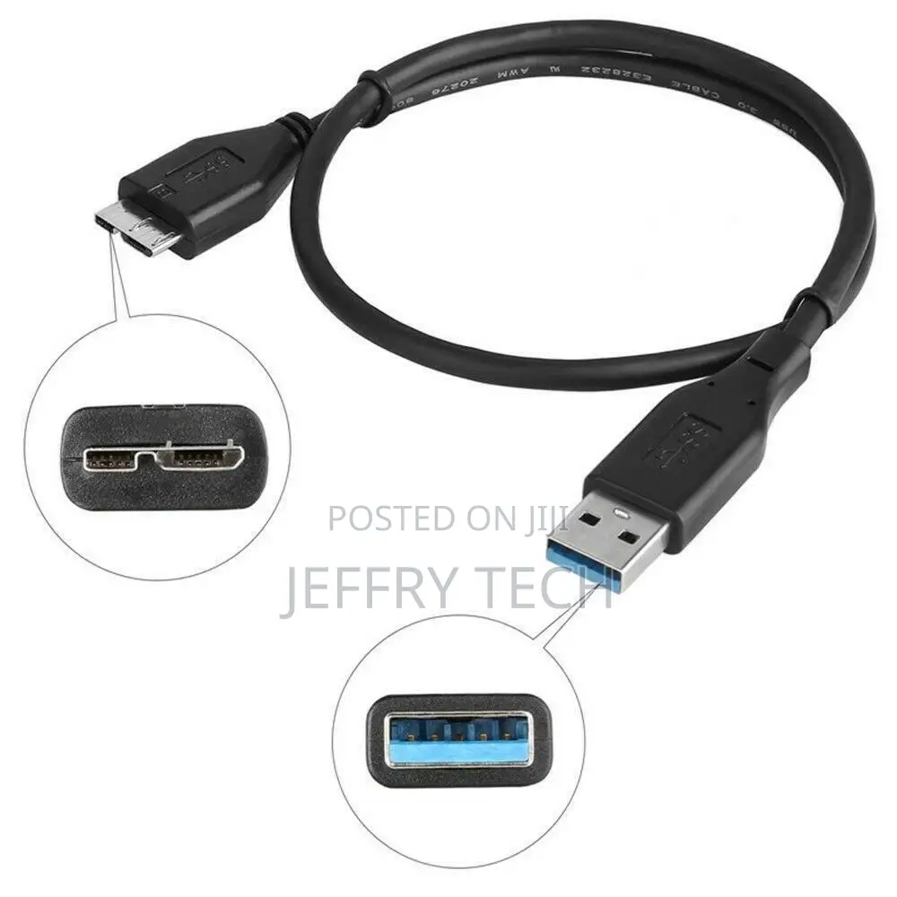 USB 3.0 Micro B Cable for WD Western Digital My Passport Ext