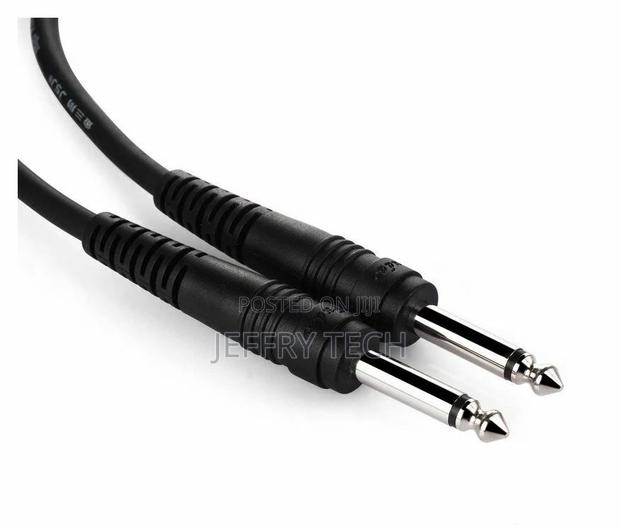 6.35mm 6.5mm 0.25" Mono Audio Plug Adapter Cable M/M Guitar